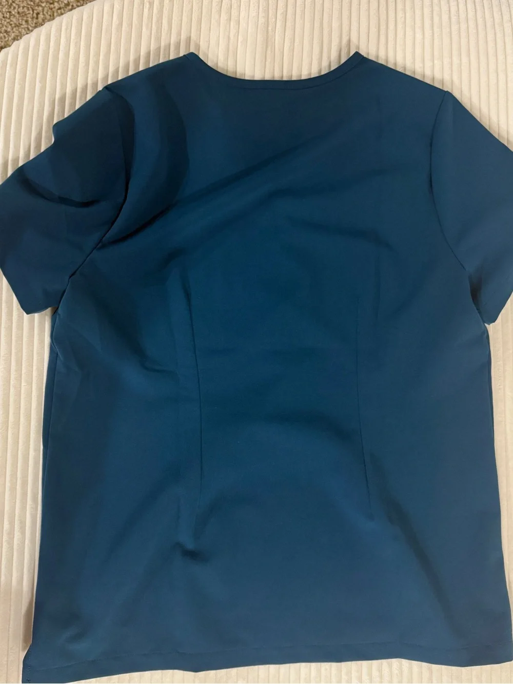 Jaanuu Caribbean Blue Scrub Set | S Top + M Tall Pants